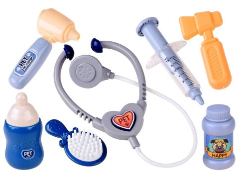 Interaktywny Piesek zestaw mały weterynarz akcesoria transporter ZA4356