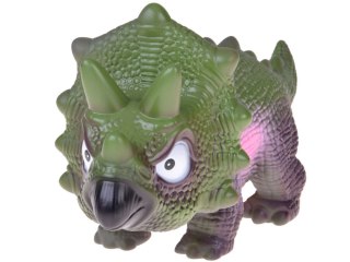 Interaktywny gumowy dinozaur triceratops figurka z dźwiękiem RYCZY ZA5726
