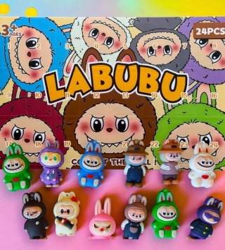 Kalendarz adwentowy LABUBU Figurki Niespodzianki 24 okienka