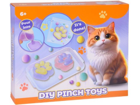 Zestaw kreatywny seria: Zrób to sam KOCIE ŁAPKI GLUTY - breloki 3D ZA5982