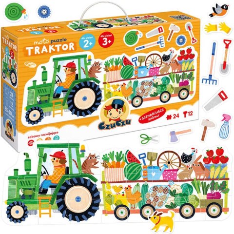 CzuCzu Moto puzzle Traktor moto puzzle dla dzieci 24 elementy ZA5555 CzuCzu Moto puzzle Traktor moto puzzle dla dzieci 24 elementy ZA5555