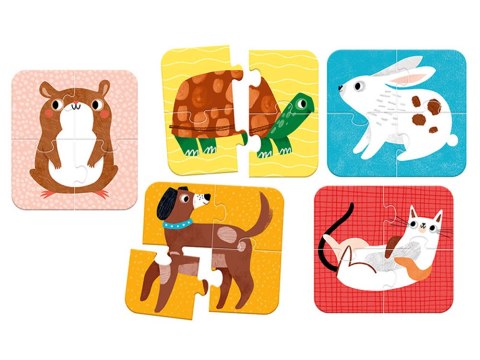 CzuCzu Nasi przyjaciele Puzzle na cztery zwierzątka 5 układanek 2+ ZA5554 CzuCzu Nasi przyjaciele Puzzle na cztery zwierzątka 5 układanek 2+ ZA5554
