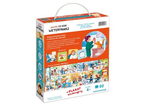 CzuCzu Puzzle Co robi Weterynarz 60 elementów 4+ ZA6101