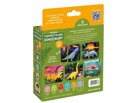 CzuCzu Puzzle Fantastyczne Dinozaury 3+ ZA6096