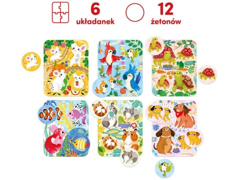 CzuCzu Puzzle Myszka i Przyjaciele - Układanka i memorki 2+ ZA5663