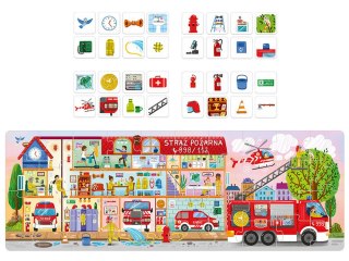 CzuCzu Puzzle Tak działa Straż pożarna 40 ele + plakat edukacyjny ZA5626