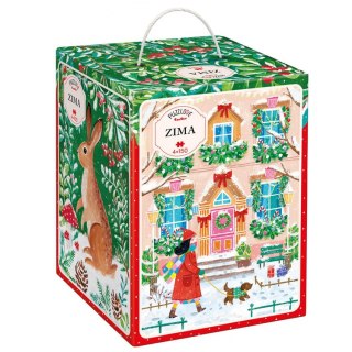 CzuCzu Puzzlove Zima 4 układanki po 150 elementów ZA6114