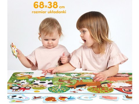 CzuCzu Wesołe puzzle Wieś Zwierzątka 24 elementy ZA5548