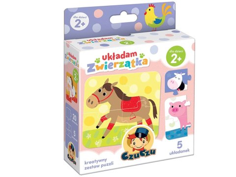 CzuCzu puzzle Układam Zwierzatka 5układanek ZA4048 CzuCzu puzzle Układam Zwierzatka 5układanek ZA4048