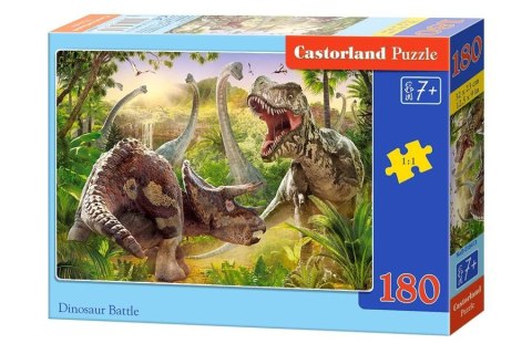 Puzzle 180 el. Dinosaur Battle - dinozaury