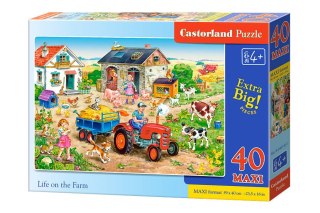 Puzzle 40-elementów MAXI Life on the Farm