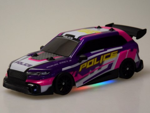 Auto do driftu zdalnie sterowane PODŚWIETLENIE wymienne opony 4WD RC0744