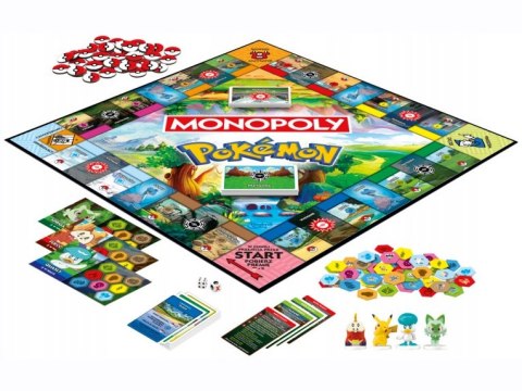 Hasbro Planszowa gra Monopoly: Pokemon - 4 figurki pionki GR0785