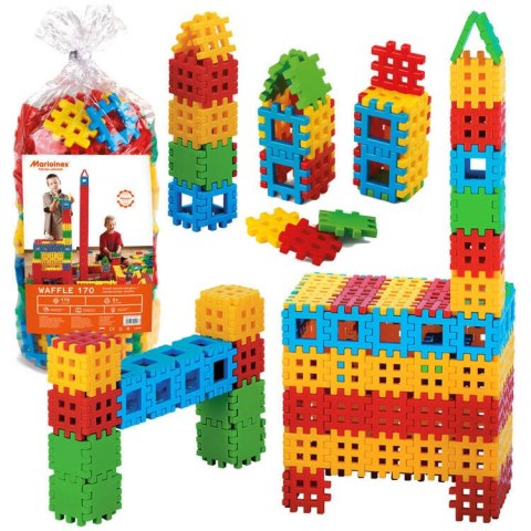 Marioinex Klocki konstrukcyjne Wafle worek 170szt. ZA4887