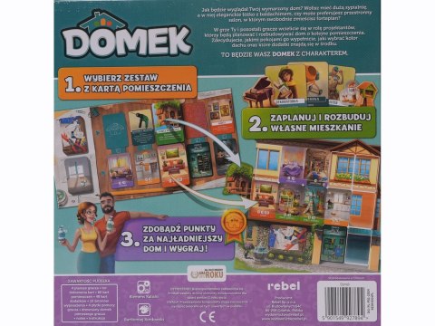 Rebel Rodzinna gra planszowa DOMEK o urządzaniu wnętrz z sercem i wyobraźnią GR0783