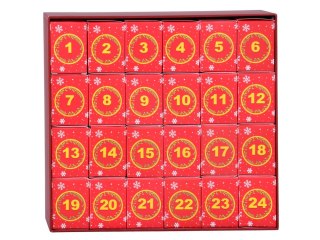 Kalendarz adwentowy PUZZLE - Św. Mikołaj w saniach w stylu VINTAGE ZA5884