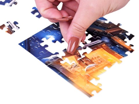 Kalendarz adwentowy PUZZLE - Św. Mikołaj w saniach w stylu VINTAGE ZA5884