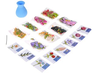 Klocki techniczne SERIA: Bukiet 8 kwiatów polnych w wazonie 691-ele ZA5892