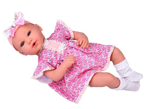 Lalka BOBAS interaktywna 46cm - w liliowej sukience + akcesoria ZA5834