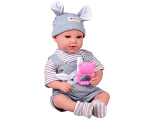 Lalka BOBAS interaktywna 46cm - w niebieskich spodenkach + akcesoria ZA5835