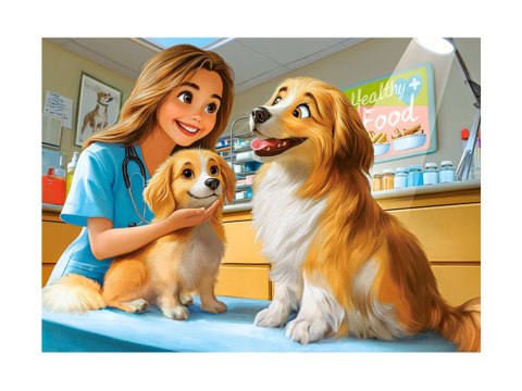 Puzzle 120-elementów Dogs at the Vet B-13616-1