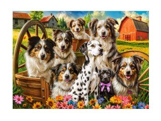 Puzzle 260-elementów Happy Dogs In The Countryside B-27699-1