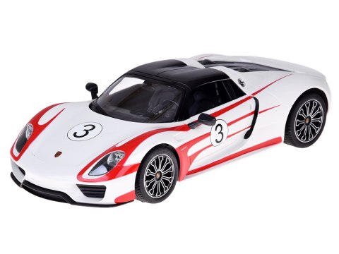 Rastar auto zdalnie sterowane Porsche 918 Spyder 1:14 pilot ośw RC0711