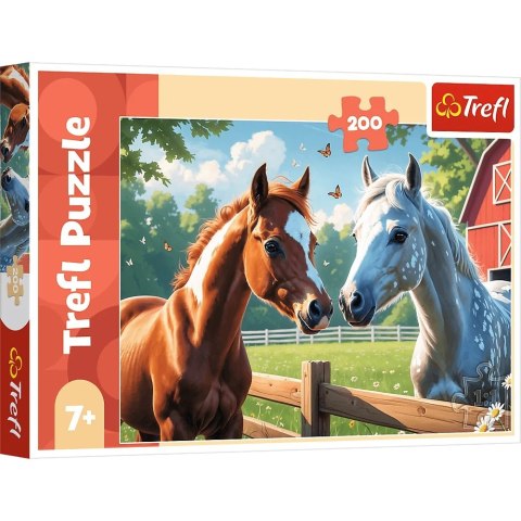 Trefl: Puzzle 200el. - Konie na polanie