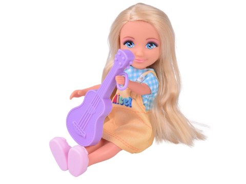 Ankiki Lalka z gitarą - urocza mała muzykalna laleczka 14 cm ZA6008