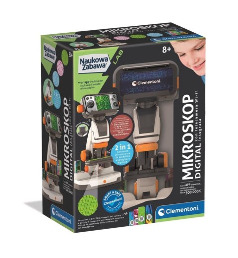 Clementoni: Naukowa Zabawa LAB - Mikroskop Digital