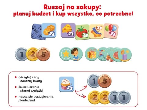 Kapitan Nauka Gra edukacyjna W sklepie - baw się w zakupy i ćwicz liczenie GR0820