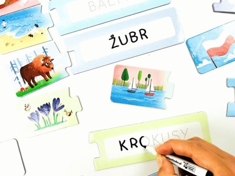 Kapitan Nauka Zestaw edukacyjny.Poznaję Polskę.Książka+puzzle do pisania KS1220