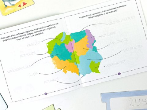 Kapitan Nauka Zestaw edukacyjny.Poznaję Polskę.Książka+puzzle do pisania KS1220