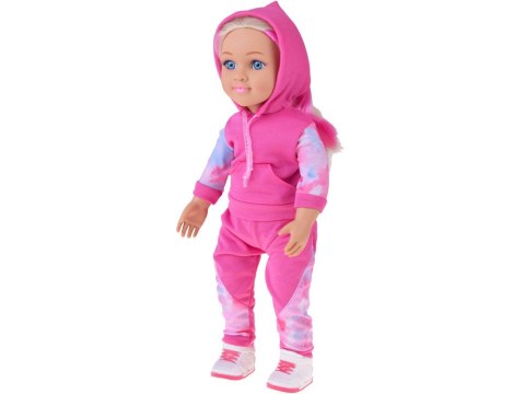 Lalka w dresie 48 cm z długimi blond włosami - sportowa stylizacja ZA5844