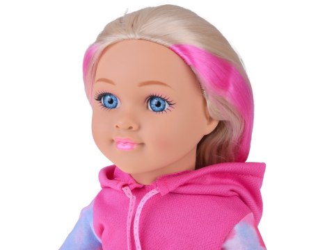 Lalka w dresie 48 cm z długimi blond włosami - sportowa stylizacja ZA5844