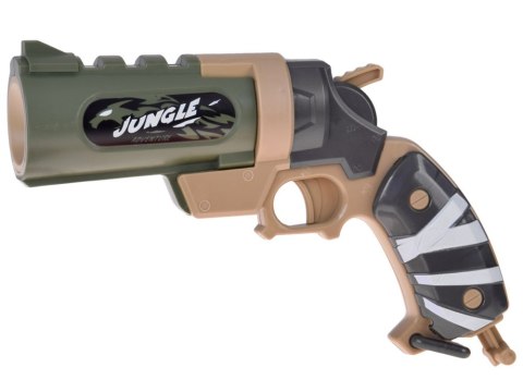 Pistolet na piankowe naboje + puszki zestaw strzelecki dla dzieci ZA5981