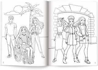 Ameet: BARBIE - Megakolorowanka. Brokatowe Naklejki