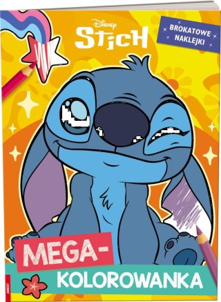 Ameet: DISNEY - Stich. Megakolorowanka. Brokatowe Naklejki
