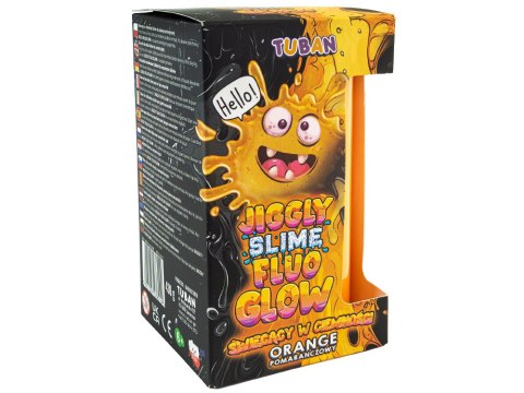 Tuban Jiggle Slime Fluo glow pomarańczowy świecący w ciemności 430g ZA5654
