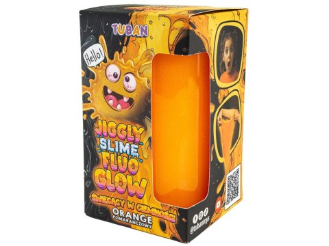 Tuban Jiggle Slime Fluo glow pomarańczowy świecący w ciemności 430g ZA5654