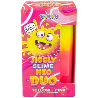 Tuban Jiggle Slime Neo Duo dwukolorowy 430g żółto-różowy ZA5649