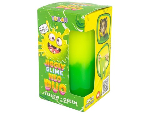 Tuban Jiggle Slime Neo Duo dwukolorowy żółto-zielony 430g ZA5650