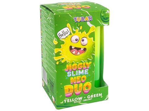 Tuban Jiggle Slime Neo Duo dwukolorowy żółto-zielony 430g ZA5650
